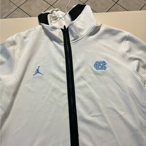 UNC North Carolina Zip Up Hoodie. White. Jordan Elite. Dukes Mayo Bowl. XXL
